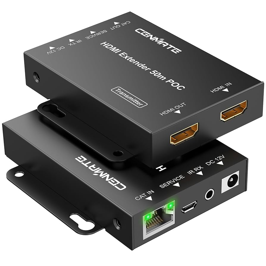 Amazon.com: CENMATE 4K@60Hz 4:4:4 HDMI Extender Over Single